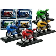 Samochody i pojazdy dla dzieci - Sportowy Motocykl z Dźwiękami 1:18 4 Kolory - miniaturka - grafika 1
