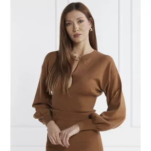 Pinko Wełniany sweter | Regular Fit - Swetry damskie - miniaturka - grafika 1