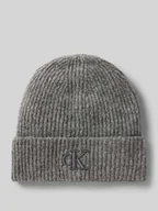 Czapki damskie - Czapka beanie z wyhaftowanym logo model ‘THICK’ - miniaturka - grafika 1