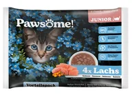 Mokra karma dla kotów - Pawsome Junior Lachs - łosoś saszetki 4x85g - miniaturka - grafika 1