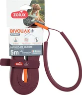 Smycze dla psów - ZOLUX Smycz płaska dla psa silikonowa BIVOUAK - czerwona - miniaturka - grafika 1