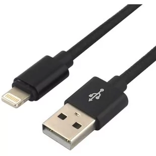 Apple everActive Kabel przewód pleciony USB Lightning everActive CBB-0.3IB 0.3m z obsługą szybkiego ładowania do 2.4A czarny - Kable USB - miniaturka - grafika 2