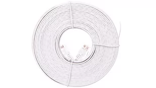 Kabel Lan Patchcord Cat 5E U/utp płaski 10m - Patchcordy - miniaturka - grafika 1