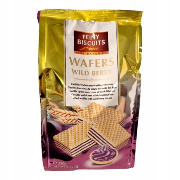 Feiny Biscuits Wafers Wild Berry wafelki 250g/ Gunz