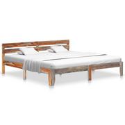 Łóżka - Rama łóżka z litego drewna sheesham, 200x200 - miniaturka - grafika 1
