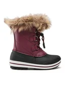 Buty dla dziewczynek - CMP Śniegowce Kids Anthilian Snow Boot Wp 30Q4594 Bordowy - miniaturka - grafika 1
