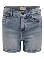 Spodenki damskie - Kids Only Dziewczęce Konblush jasnoniebieskie Dnm szorty Noos denim - miniaturka - grafika 1