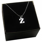 Łańcuszki - Naszyjnik łańcuszek literka z literką Z srebro 925 - miniaturka - grafika 1