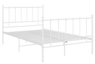 Łóżka - Białe metalowe łózko w stylu loftowym 120x200 cm F6-G14 - miniaturka - grafika 1