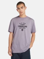 Koszulki męskie - T-shirt męski bawełniany Timberland TB0A5UF7 M Fioletowy (194903902452). T-shirty męskie - miniaturka - grafika 1
