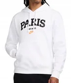 Bluzy męskie - Nike Sportswear bluza męska Biała z kapturem HJ7426-100 r. M - miniaturka - grafika 1
