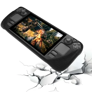 Pancerne etui ochronne silikonowe PGTECH TPU Case do konsoli do Steam Deck Czarne + Szkło - Akcesoria do Nintendo - miniaturka - grafika 10