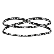 Ozdoby do włosów - Nike Fixed Lace opaska na włosy z poliamidu w kolorze czarny/biały, N.100.2627.010.OS - miniaturka - grafika 1