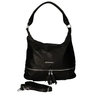 Torebka Damska typu worek elegancka czarna - Torebki damskie Torebka Damska typu worek elegancka czarna - Torebki damskie - miniaturka - grafika 1