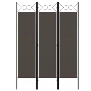 Parawan 3-panelowy, antracytowy, 120 x 180 cm - Parawany - miniaturka - grafika 1