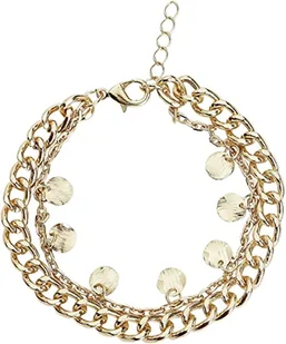 Urban Classics Łańcuszek na stopę unisex Charmy Anklet, kolor złoty, rozmiar S/M - Koszulki i topy damskie - miniaturka - grafika 1