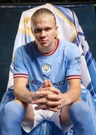 Podkładki pod mysz - PODKŁADKA POD MYSZ Nadruk 22x18 cm Erling Haaland Manchester City Prezent - miniaturka - grafika 1