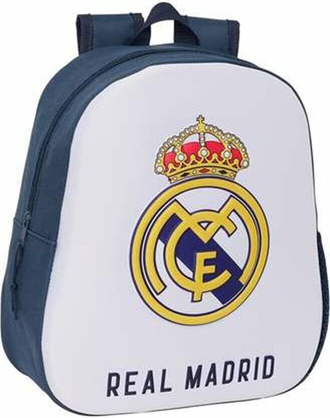 Plecak szkolny Real Madrid C.F. 27 x 33 x 10 cm 3D