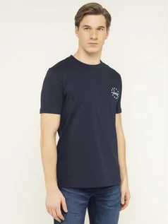 Koszulki męskie - Hugo T-Shirt Dauber 50421646 Granatowy Regular Fit - grafika 1
