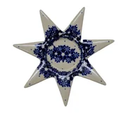 Świeczniki - Ceramiczny świecznik GWIAZDA Ceramika Bolesławiec - miniaturka - grafika 1