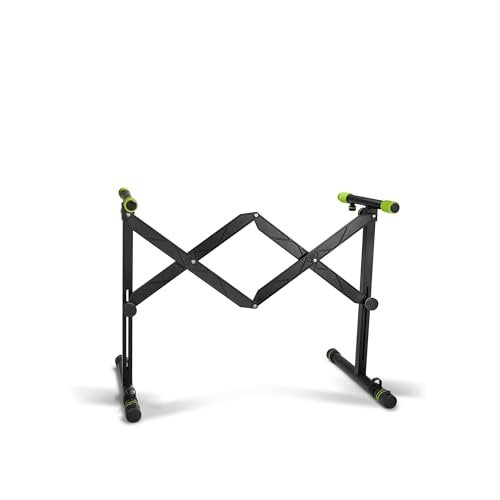Gravity KS AKS 01 B składany stojak na keyboard z mechanizmem nożycowym, obciążenie do 50 kg, czarny