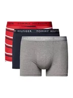 Majtki męskie - Tommy Hilfiger Bokserki Męskie 3P Trunk Print Red/Gray/Navy Um0Um02325 0Ah S - miniaturka - grafika 1