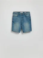 Spodenki męskie - Reserved - Jeansowe szorty slim fit - indigo jeans - miniaturka - grafika 1