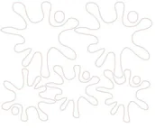 Pasmanteria - Kleksy naklejki maskujące, białe połysk, 5 sztuk - miniaturka - grafika 1