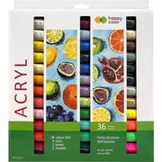 Farby i media malarskie - Farba akrylowa zestaw 36 kolorów x 12 ml, Happy Color - miniaturka - grafika 1