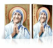 Ikony i obrazy sakralne - Ikona religijna Święta Matka Teresa z Kalkuty - miniaturka - grafika 1