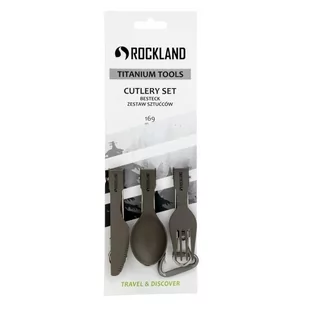 Rockland Zestaw sztućców TITANIUM CUTLERY SET - Kuchnia turystyczne i akcesoria - miniaturka - grafika 1