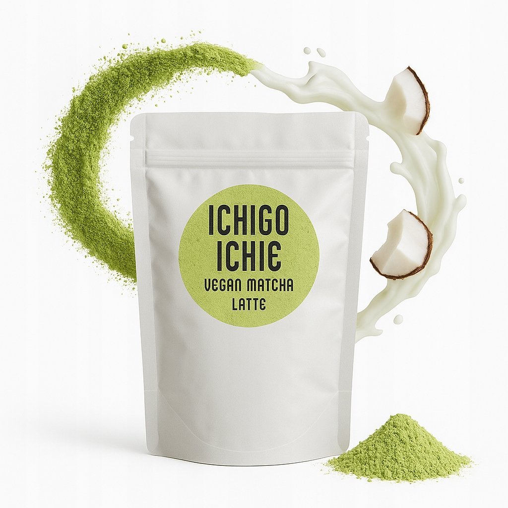 Vegan Matcha Latte Zielona Herbata Premium Bio Sproszkowana Japońska 120G