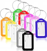 Akcesoria podróżnicze - 10 SZT ZAWIESZKI BAGAŻOWE KOLOROWE IDENTYFIKATORY WALIZKI AKCESORIA - miniaturka - grafika 1