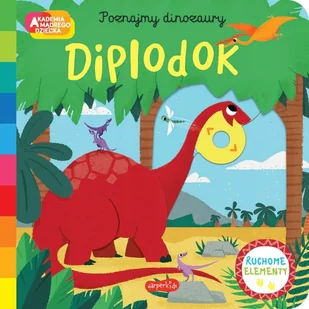 Akademia Mądrego Dziecka Książka Poznajmy Dinozaury DIPLODOK - Komiksy dla dzieci - miniaturka - grafika 1