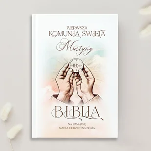 BIBLIA Exclusive Personalizowana Pamiątka Z Komunii Świętej - Religia i religioznawstwo - miniaturka - grafika 1