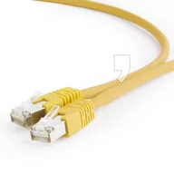 Patchcordy - Gembird Patch cord Kat.6A S/FTP LSZHCU 0.25m żółty 1_629549 - miniaturka - grafika 1