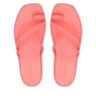Klapki i japonki damskie - Japonki Crocs Miami Toe Loop Sandal 209862 Różowy - miniaturka - grafika 1