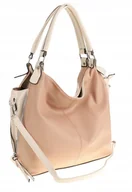 Torebki damskie - HERNAN Modna Torebka Damska Worek Listonoszka na Ramię HB0153 Pink - miniaturka - grafika 1