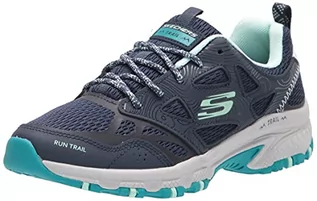 Buty trekkingowe damskie - Skechers Damskie buty trekkingowe Hillcrest Pure Escapade, Granatowa skóra siateczkowa turkusowa wykończenie, 40 EU - grafika 1