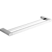 Półki łazienkowe - Mexen Adox podwójny wieszak na ręcznik, chrom - miniaturka - grafika 1
