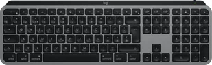 Logitech MX Keys S for Mac klawiatura Biuro RF Wireless + Bluetooth QWERTZ Swiss Aluminium, Czarny 920-011627 - Klawiatury - miniaturka - grafika 1