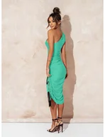 Sukienki - Dopasowana sukienka na jedno ramię DAYA - miętowa - Magmac - miniaturka - grafika 1