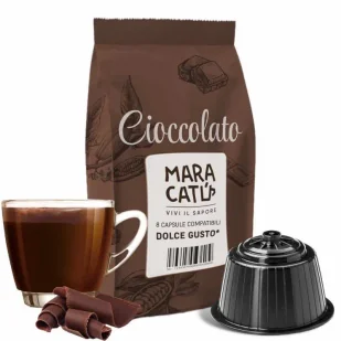 8 Kapsułek Maracatú Czekolada Kompatybilnych z Nescafè Dolce Gusto - Kawa w kapsułkach i saszetkach - miniaturka - grafika 1