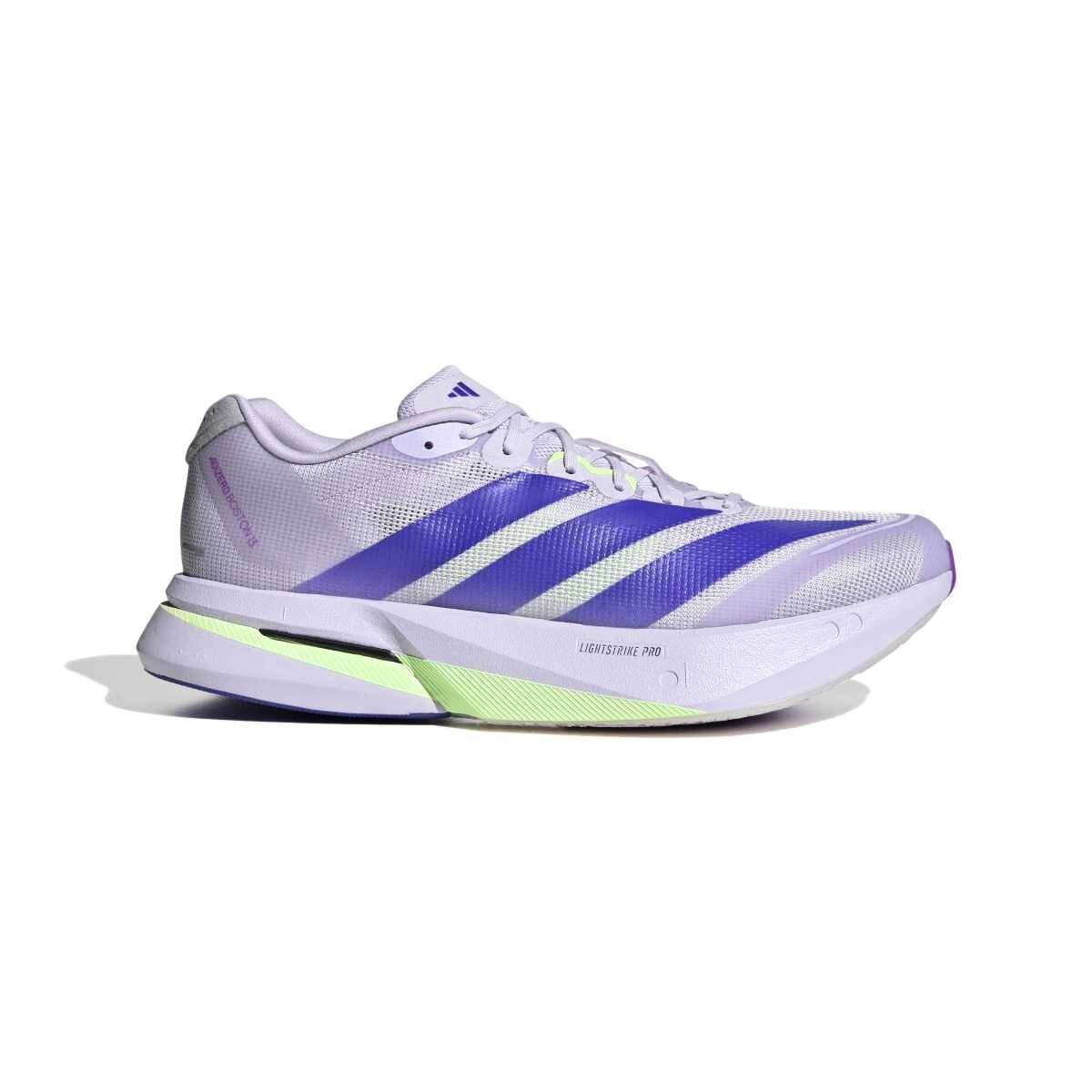 Męskie buty do biegania adidas Adizero Boston 13 Purple Tint/Solar Purple/Green Spark UK 10