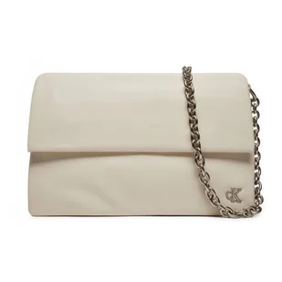 Torebka damska Calvin Klein Jeans Micro Mono Ew Flap25 beżowa - Torebki damskie - miniaturka - grafika 1