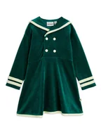Sukienki i spódniczki dla dziewczynek - MINI RODINI Sukienka codzienna Sailor 2515010975 Zielony Regular Fit - miniaturka - grafika 1
