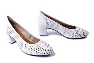 RIEKER 41057-80 white, czółenka damskie - Rieker - Czółenka - miniaturka - grafika 1