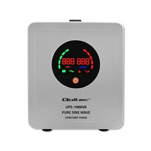 QOLTEC ZASILACZ AWARYJNY PURE SINE WAVE UPS | 1000VA | 700W | STAŁA FAZA | SZARY - Zasilacze awaryjne UPS - miniaturka - grafika 11