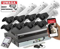 Zestawy do monitoringu - Hikvision zestaw monitoringu na 8 kamer DS-2CD2T43G2-2I 4Mpx z zasięgiem podczerwieni do 60 m i analityką obrazu Acusense - miniaturka - grafika 1