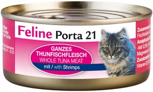 Korzystny zestaw Feline Porta 21, 12 x 156 g - Tuńczyk z krewetkami - Mokra karma dla kotów - miniaturka - grafika 1